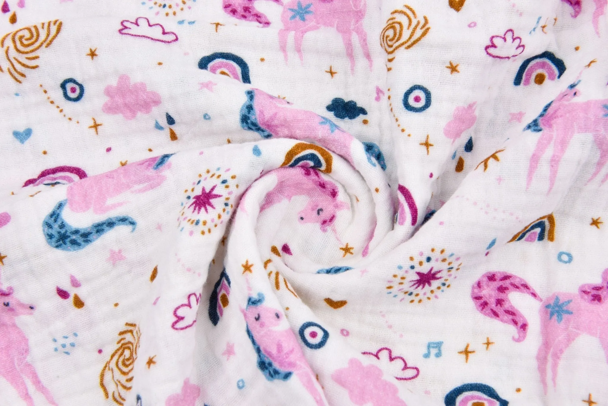 100% Cotton Double Gauze /Muslin Digital Prints Fabric -6450