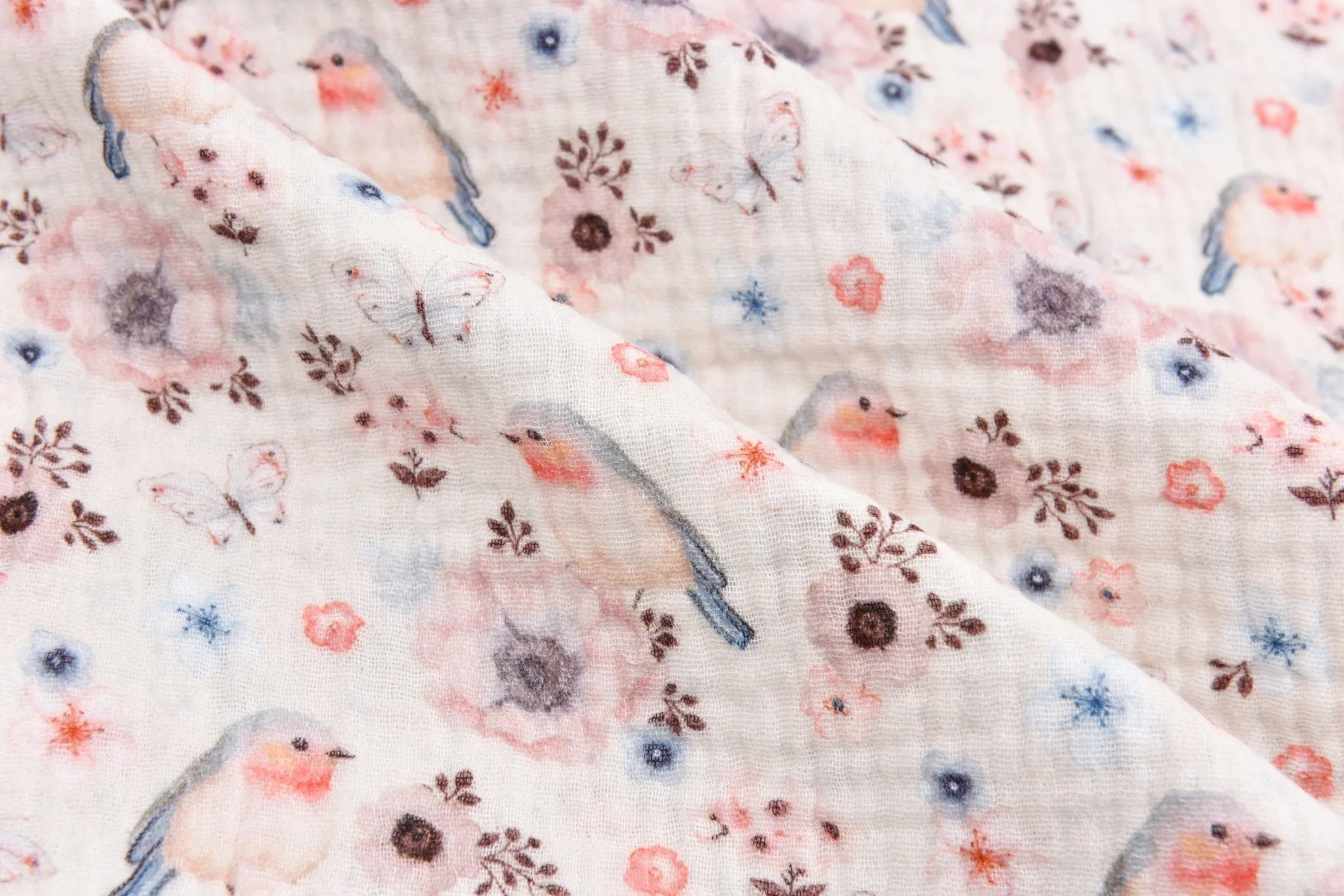 100% Cotton Double Gauze /Muslin Digital Prints Fabric -6450