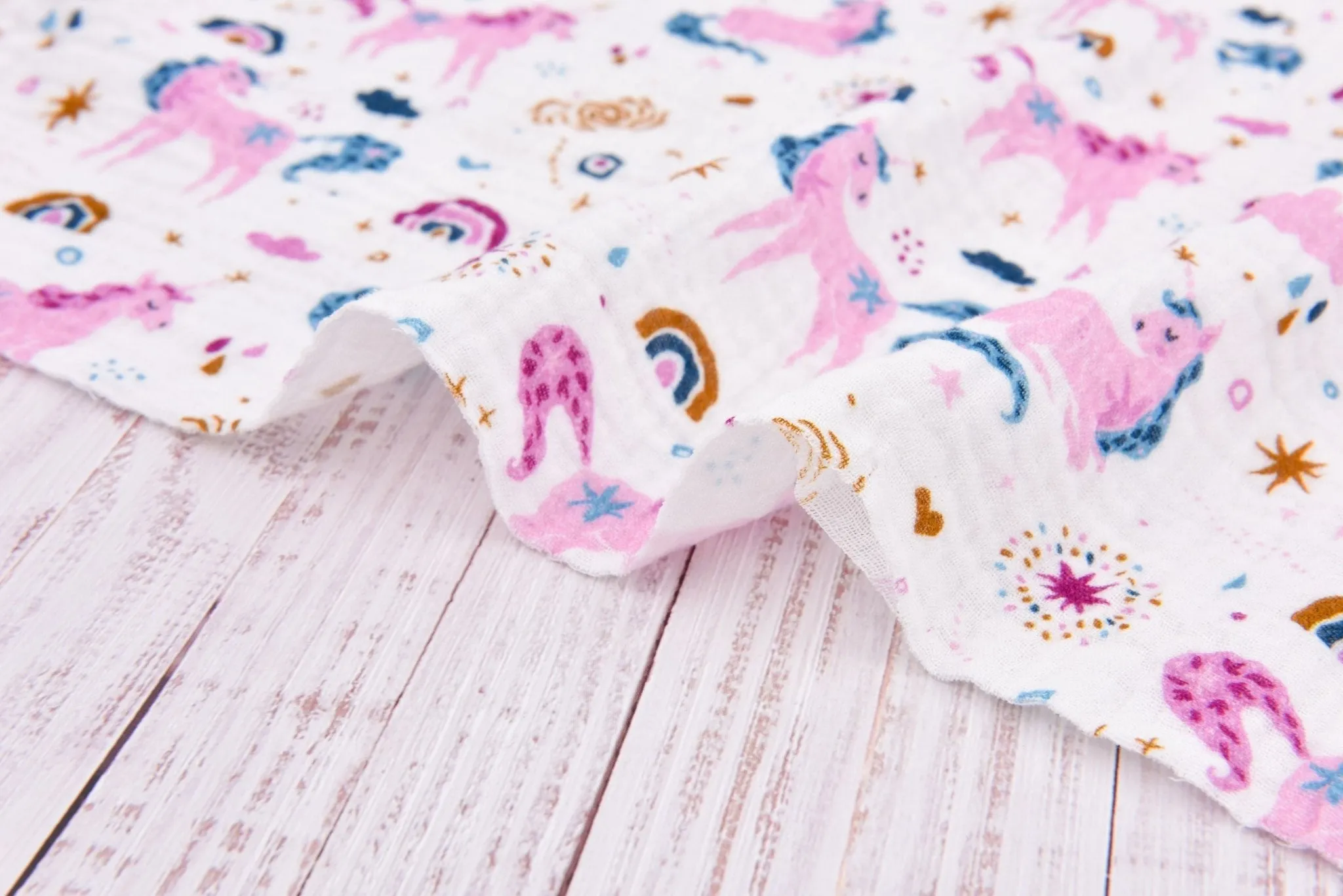 100% Cotton Double Gauze /Muslin Digital Prints Fabric -6450