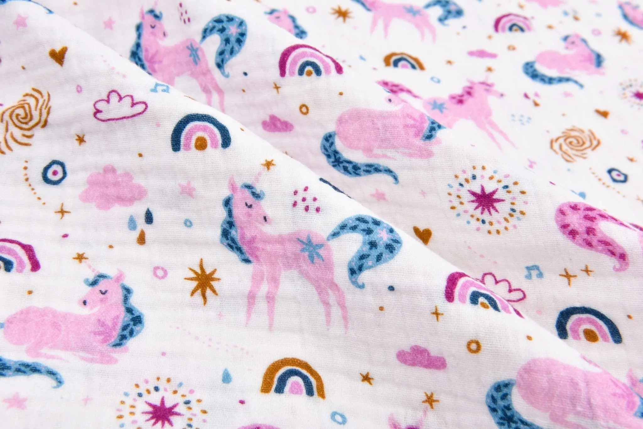 100% Cotton Double Gauze /Muslin Digital Prints Fabric -6450