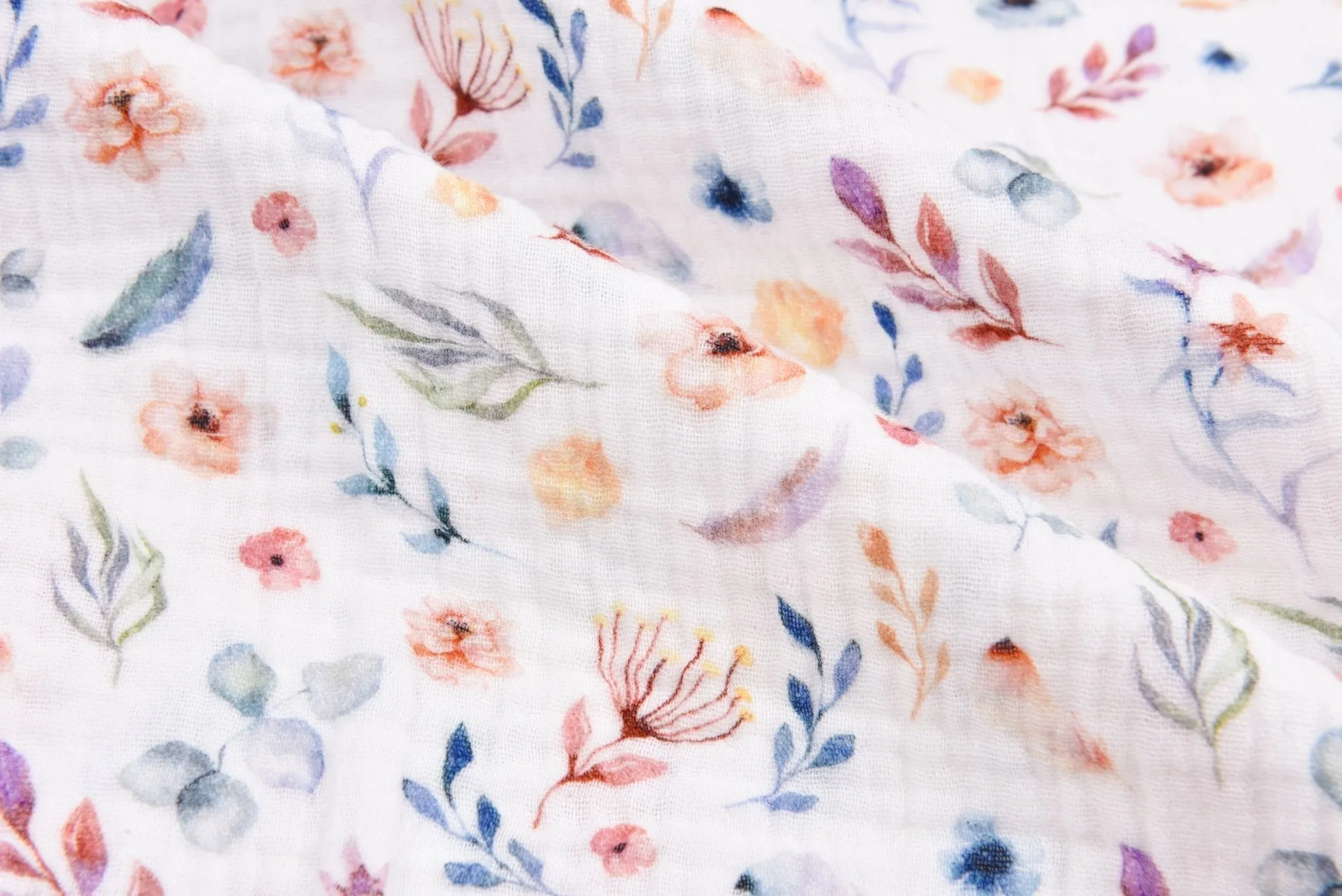 100% Cotton Double Gauze /Muslin Digital Prints Fabric -6450