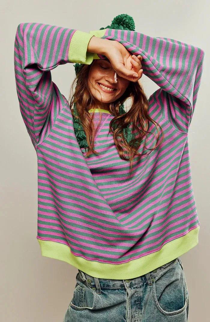 AMBER - OVERSIZED STRIPED JUMPER