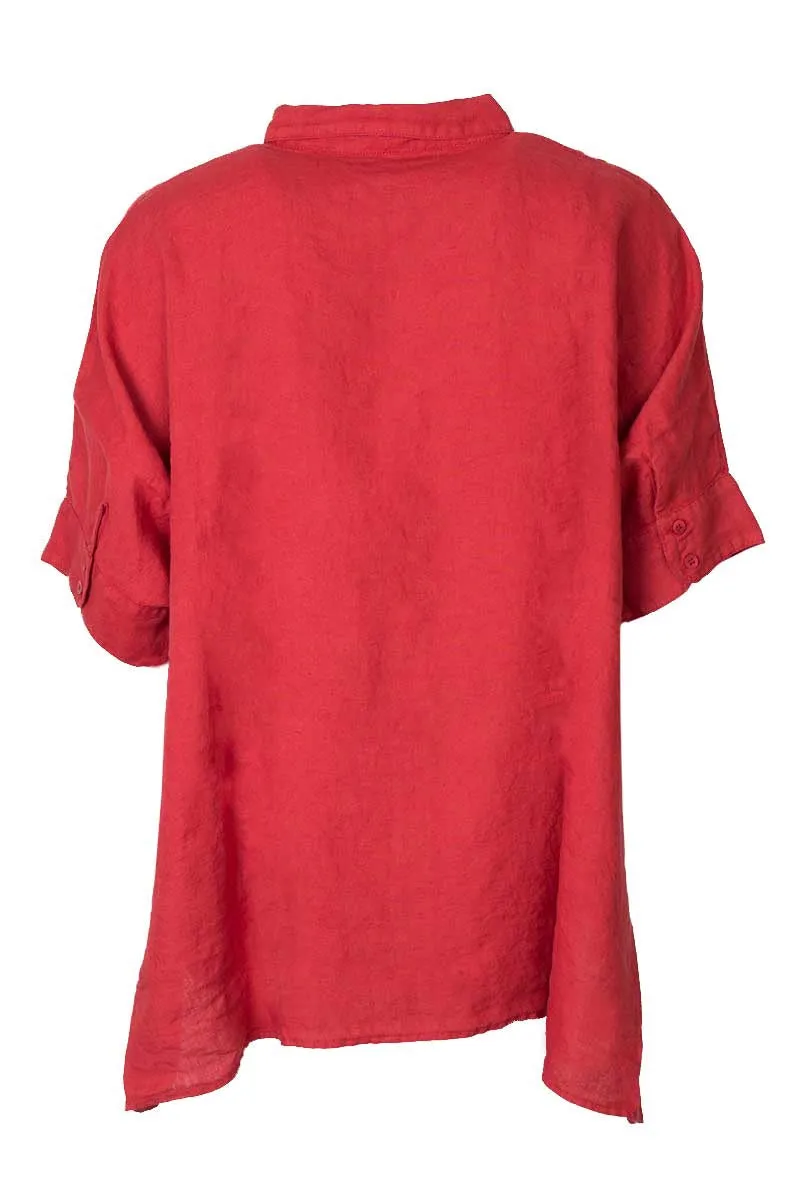 Anubis Oversized Chemise Cerise