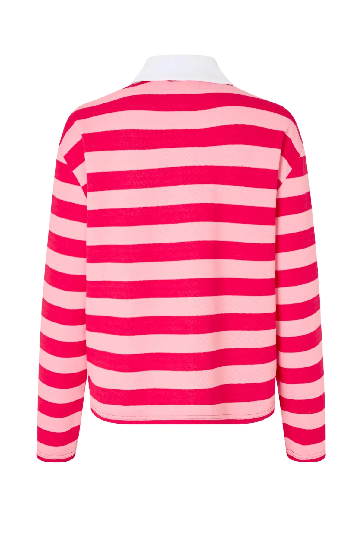 Beacras Blouse - Pink Red Stripe