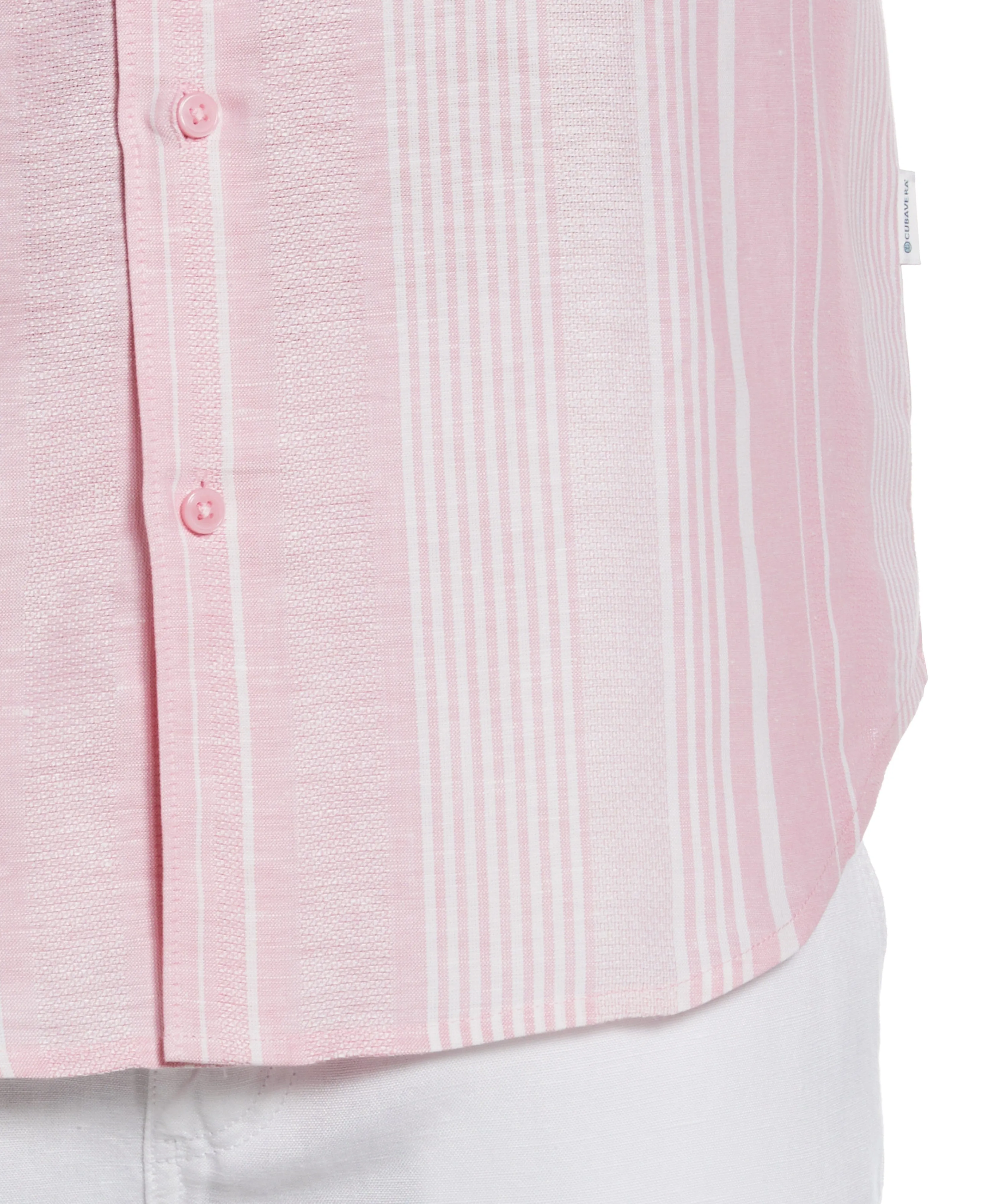 Big & Tall Yarn Dye Textured Stripe Shirt