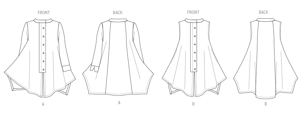 Butterick Sewing Pattern 6995 Tops by Katherine Tilton