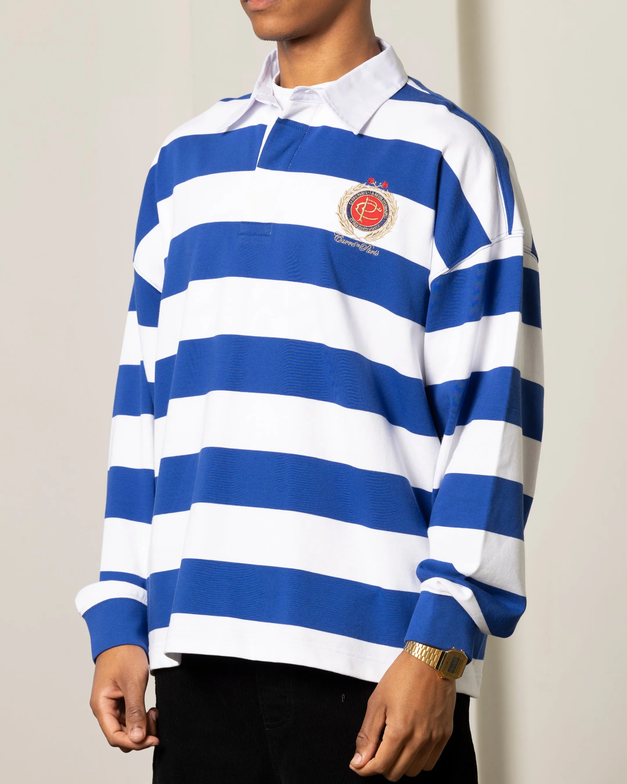 Carre Offside Rugby Polo Shirt Navy/White