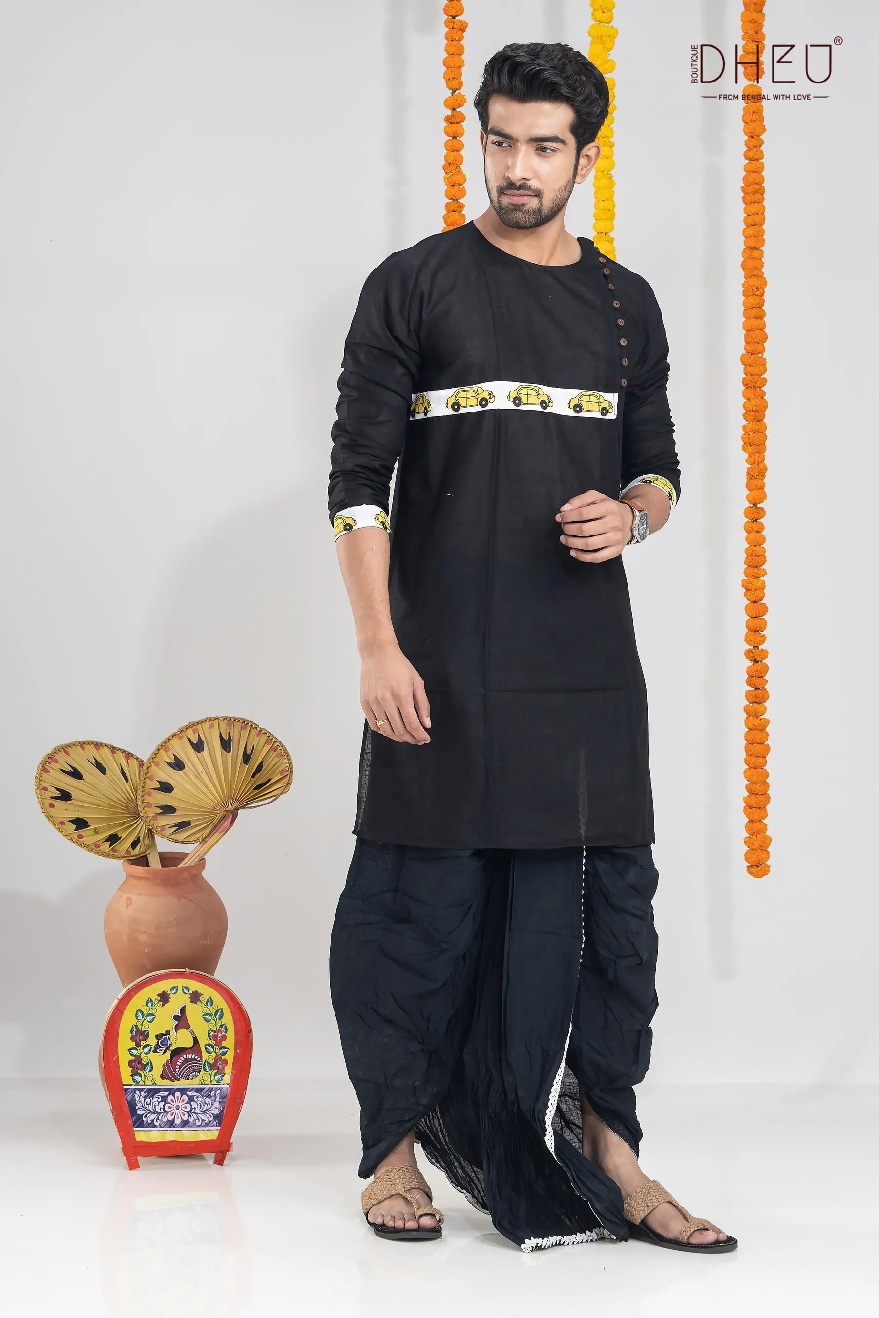 Chupkatha-Kurta-Saree Couple Set