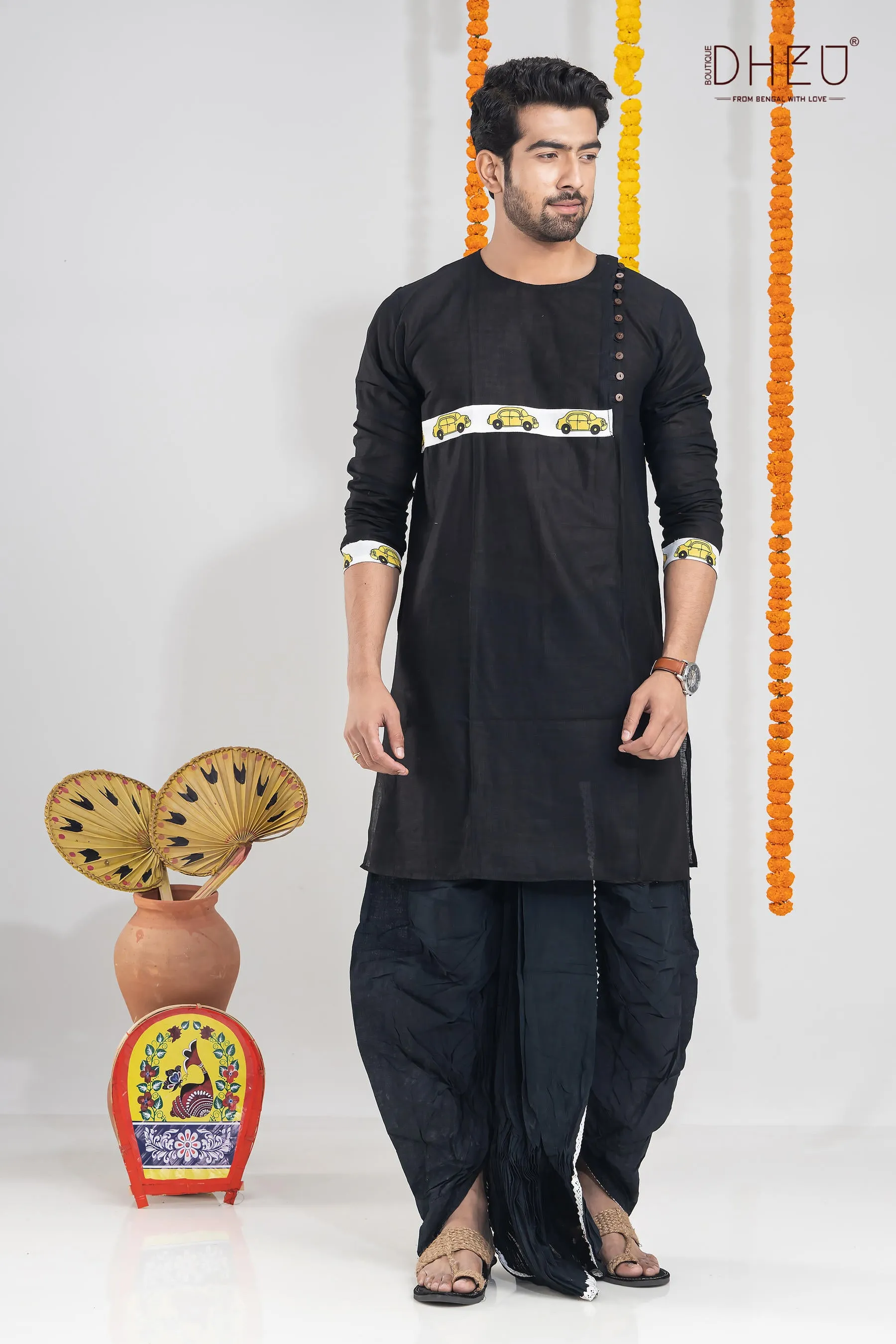Chupkatha-Kurta-Saree Couple Set
