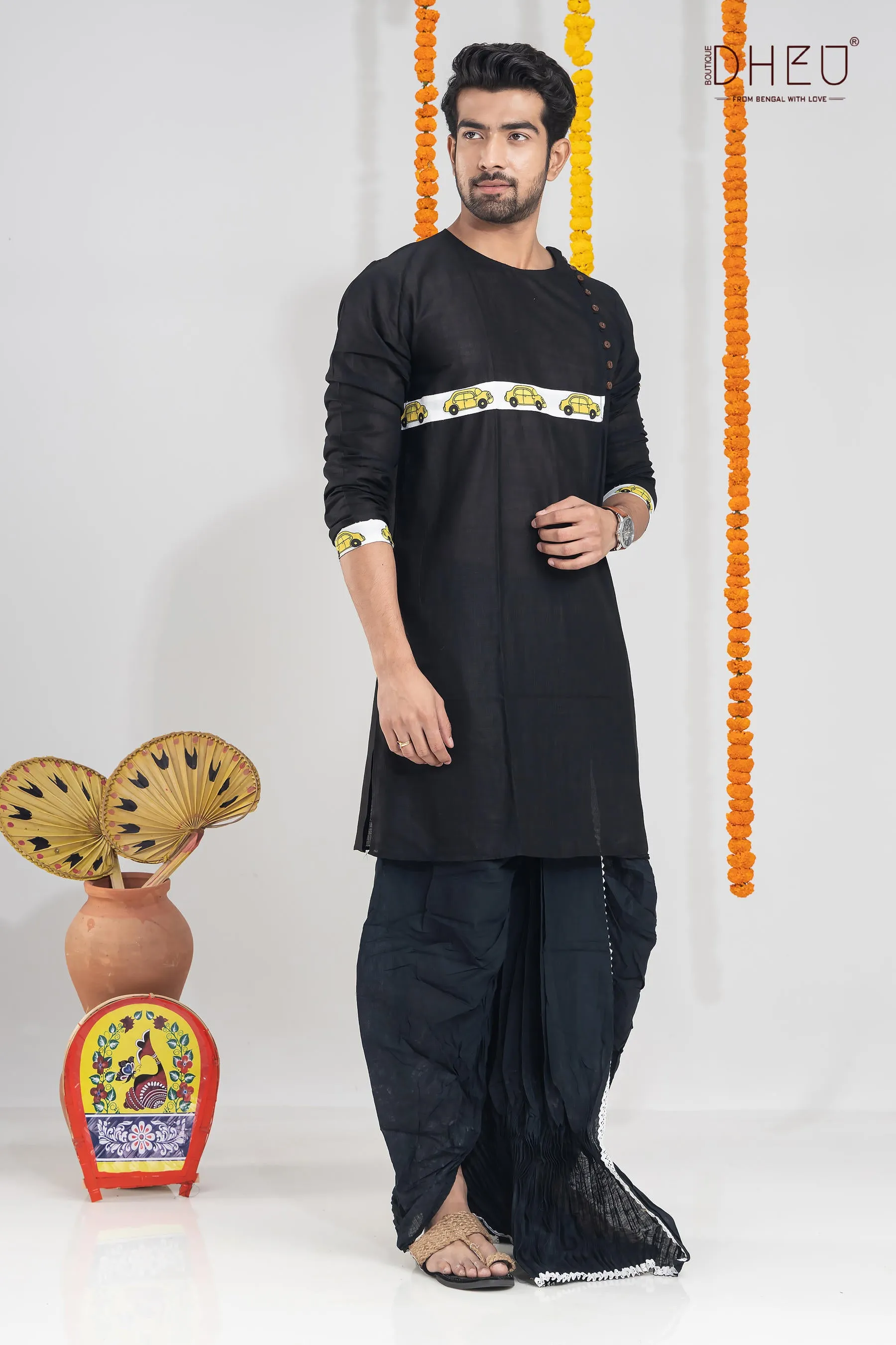 Chupkatha-Kurta-Saree Couple Set