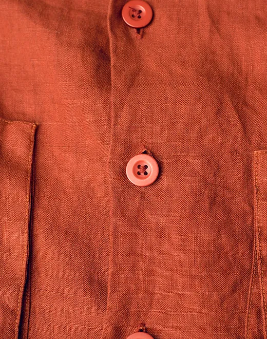 Cropped Linen Shirt