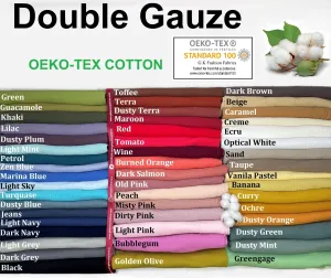 Double Gauze Plain Fabric