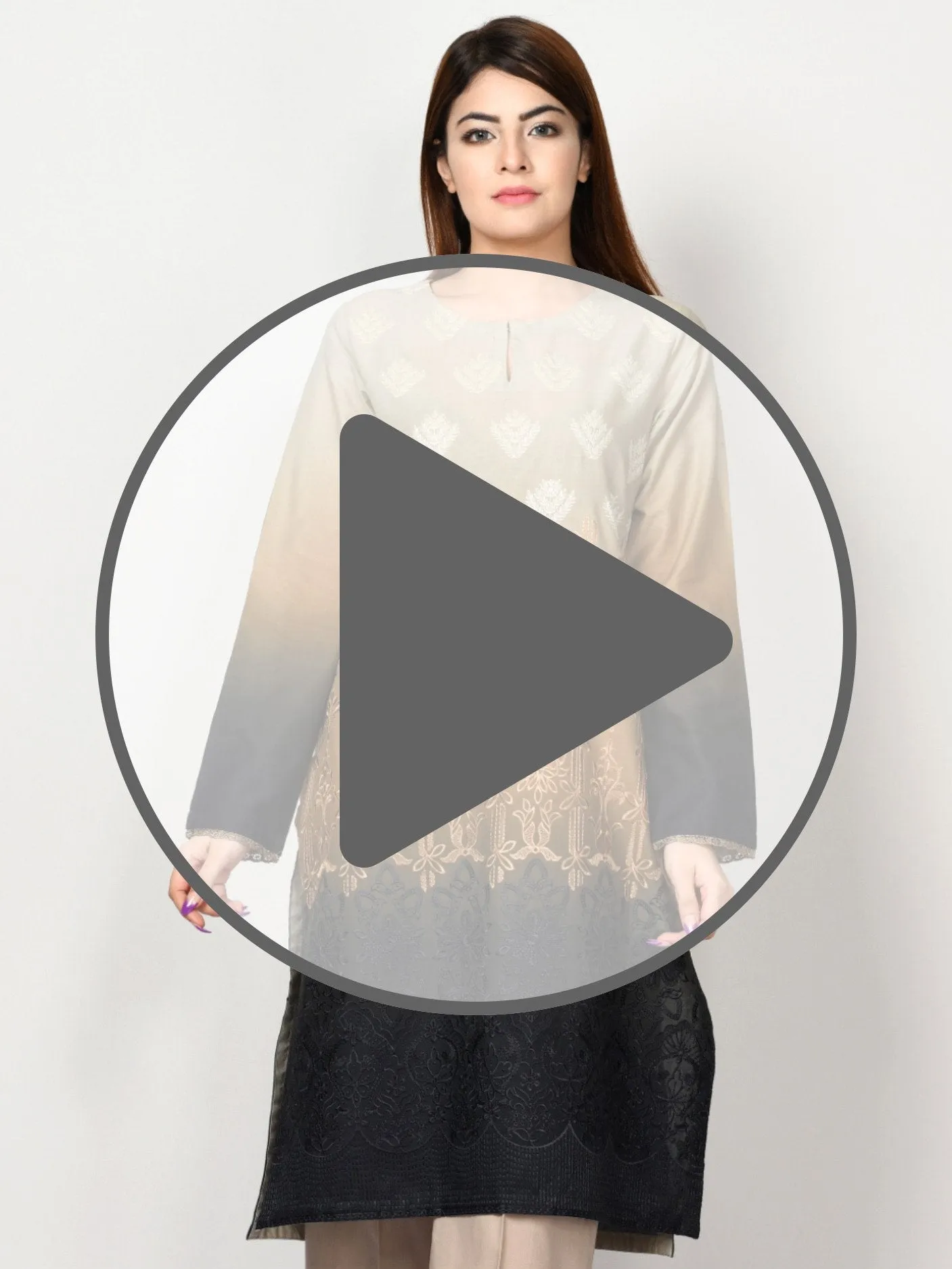 Embroidered Cambric Suit