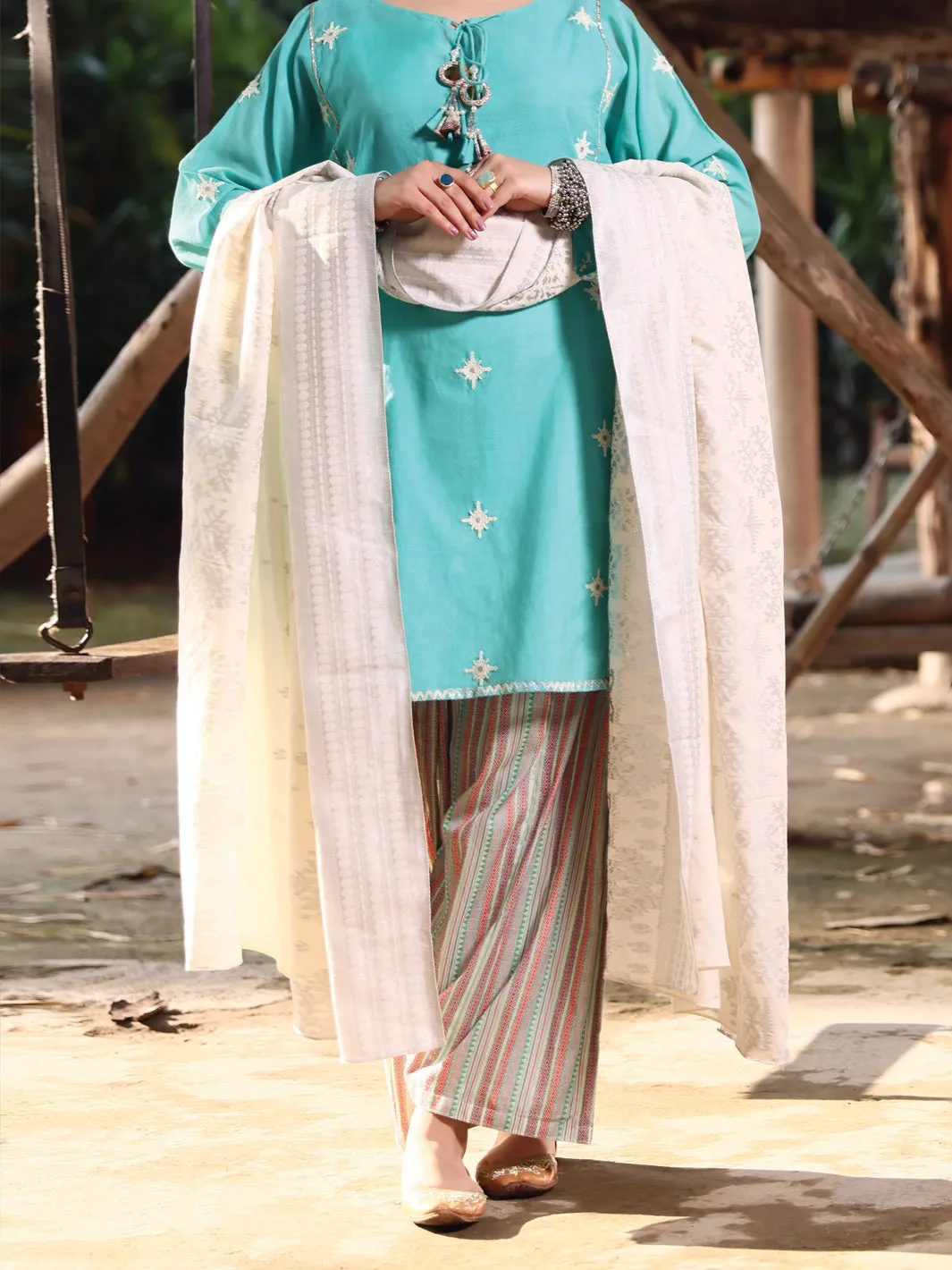 Ferozi Viscose 3 Piece Unstitched - ALP-3PS-949