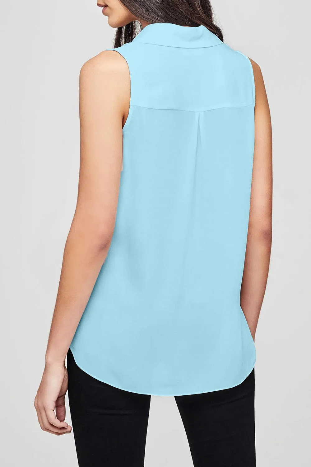 Freja Draped Blouse - Sea
