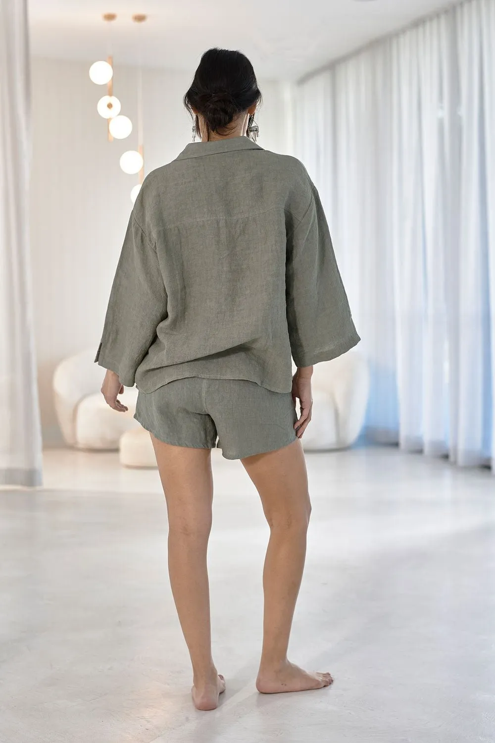 Fundamental Linen Shirt - Pistachio 