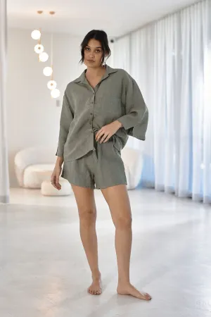 Fundamental Linen Shirt - Pistachio 