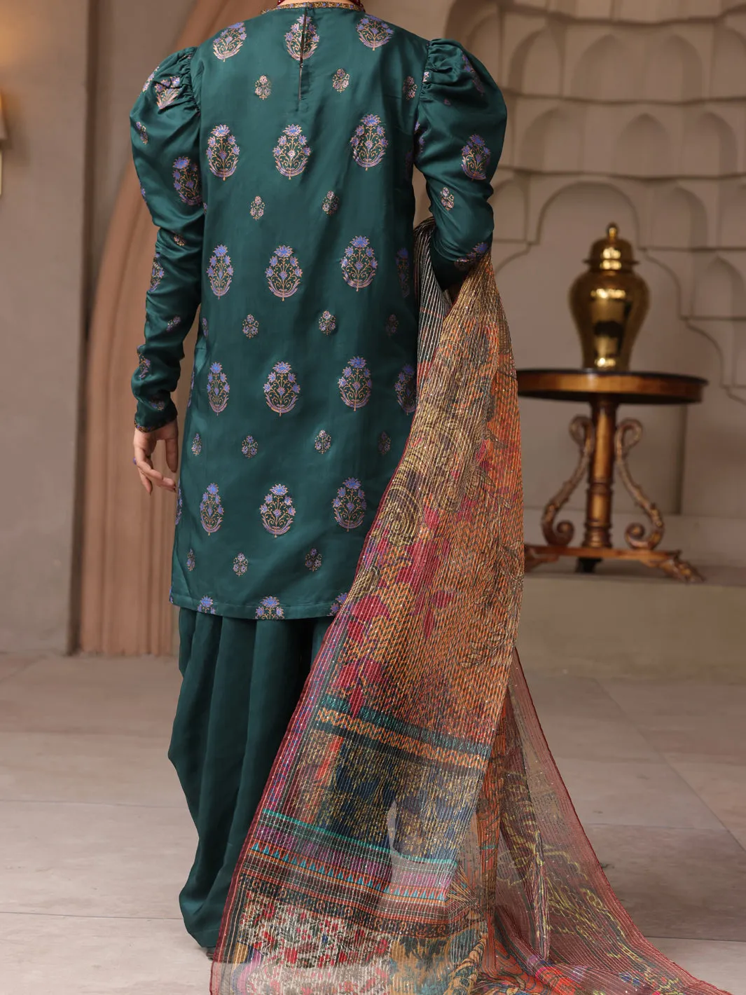 Green Viscose 3 Piece Unstitched - ALP-3PS-1646