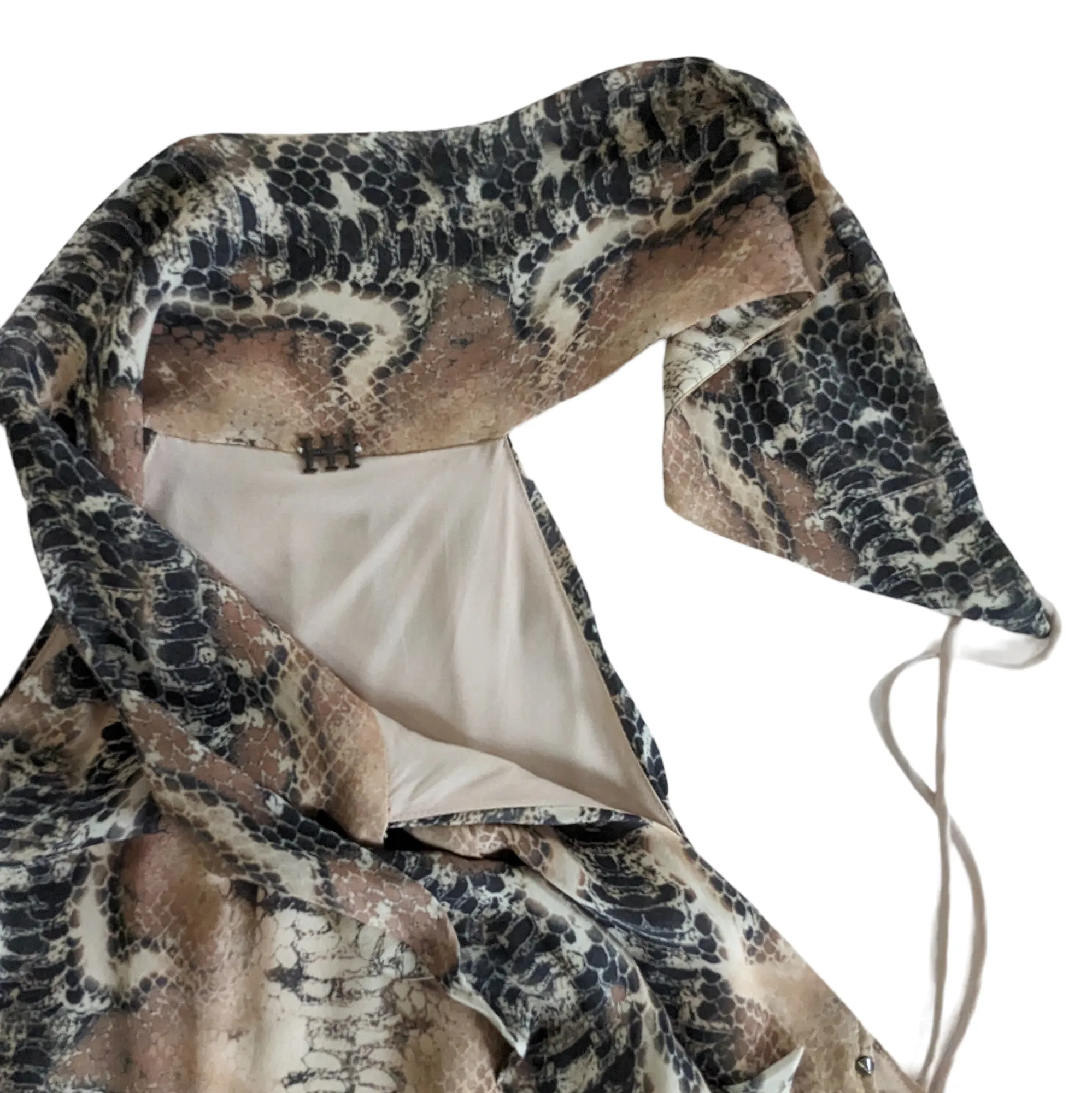 Haute Hippie Hold Up Neck Tie Blouse