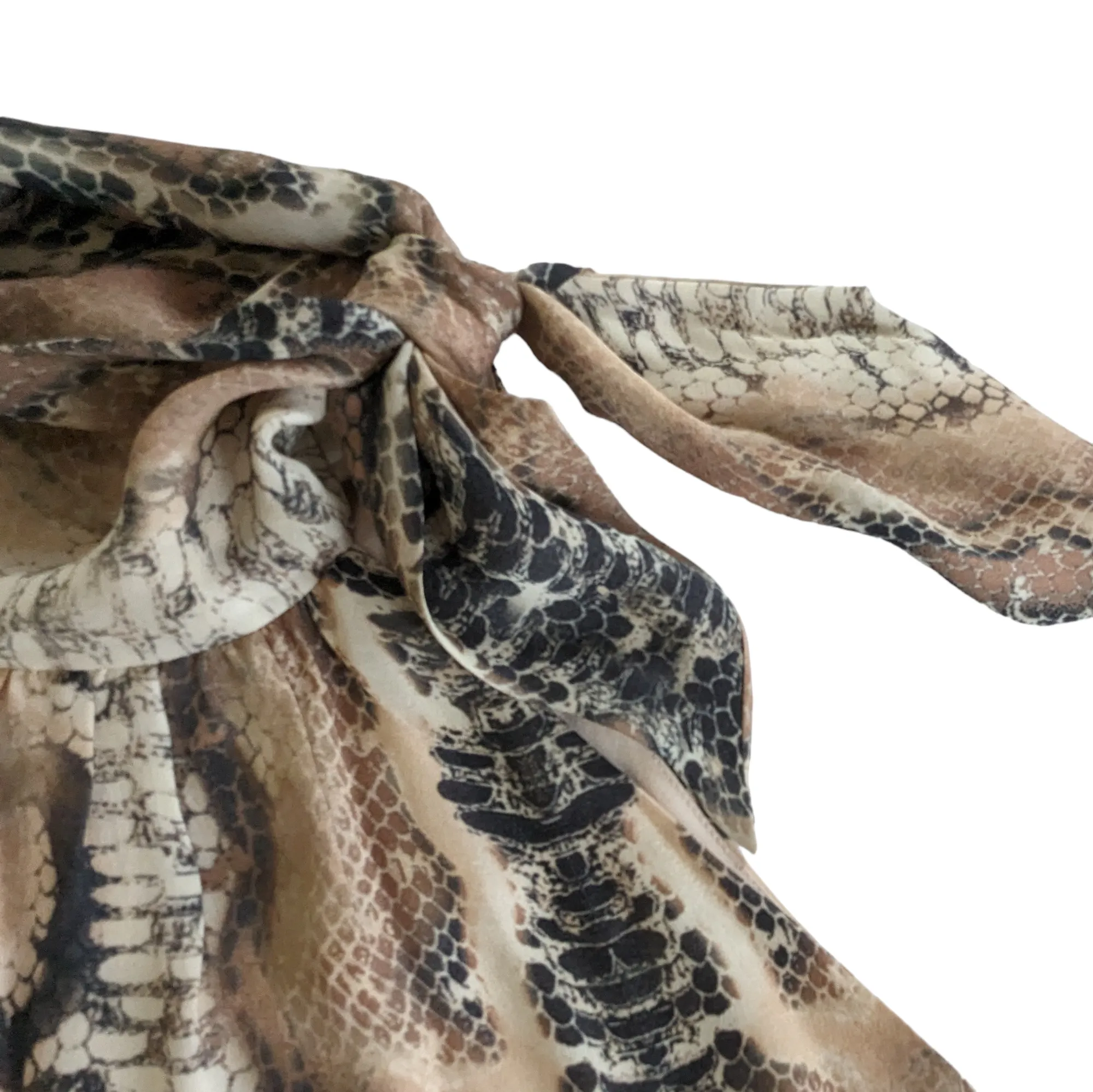 Haute Hippie Hold Up Neck Tie Blouse