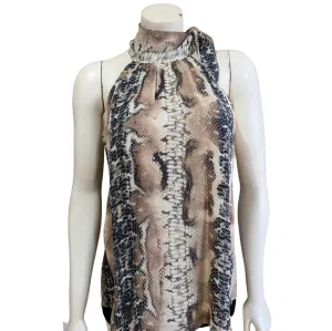 Haute Hippie Hold Up Neck Tie Blouse
