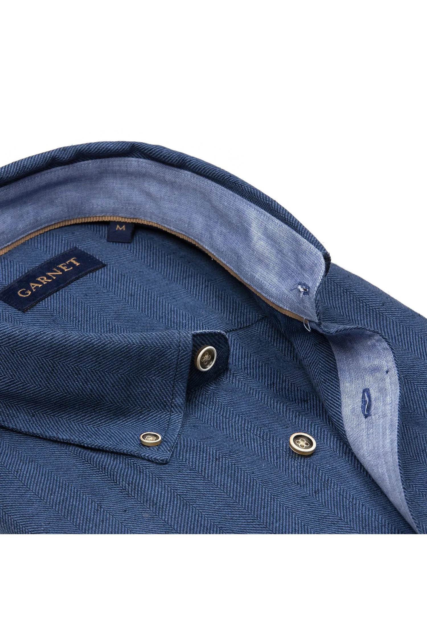 Herringbone Linen Blend Shirt