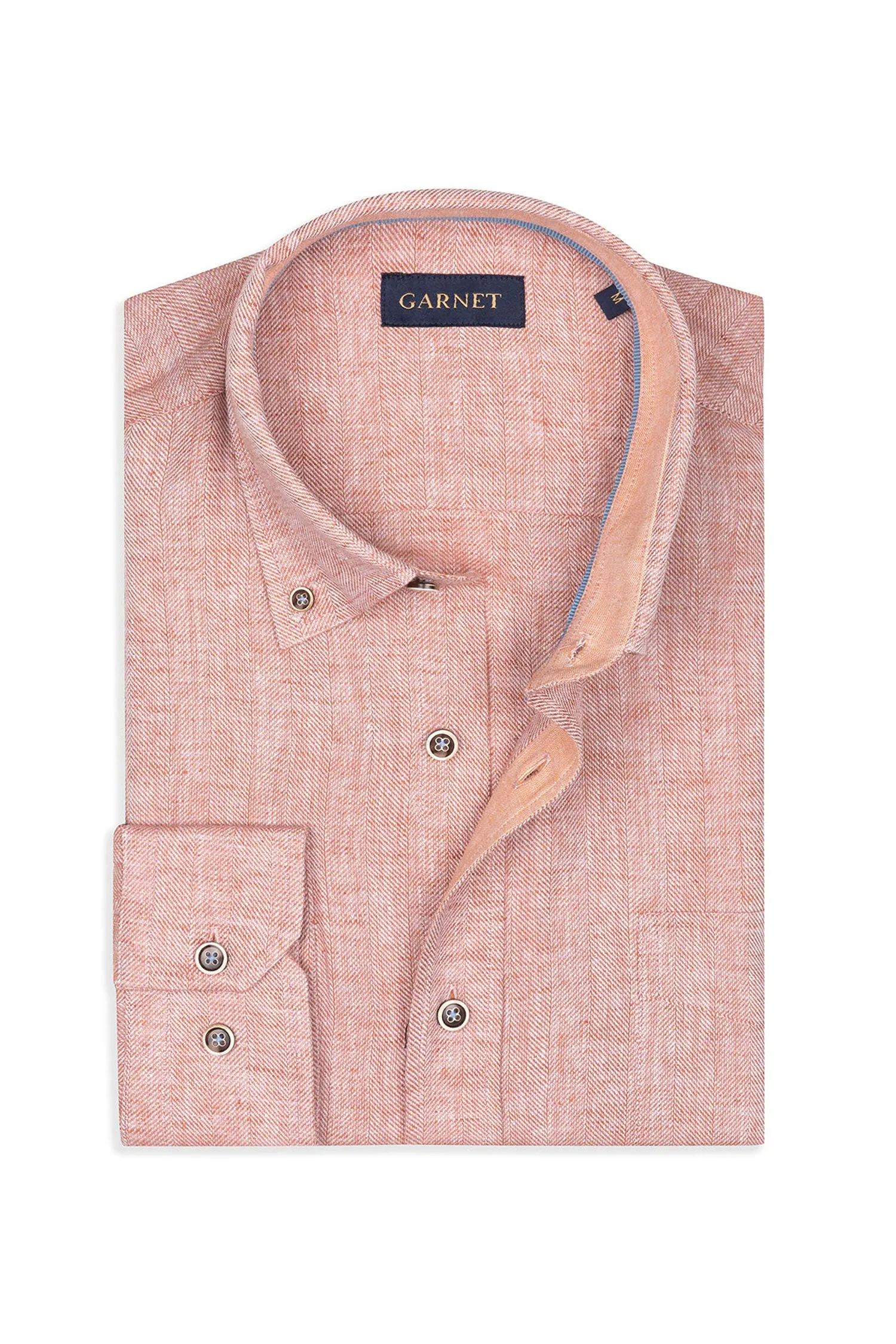 Herringbone Linen Blend Shirt