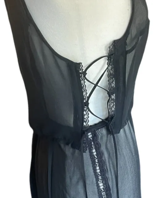 Lace-up Tank Top - Silk
