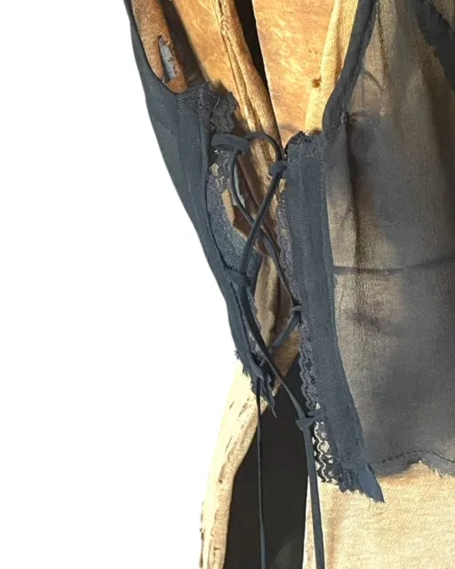 Lace-up Tank Top - Silk