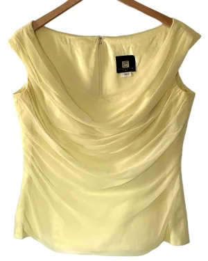 Light Spring Honeydew Scoop Neck Blouse