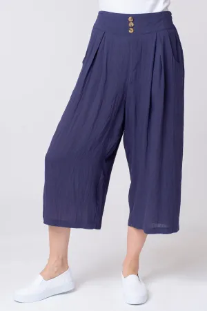 Linen mix culotte