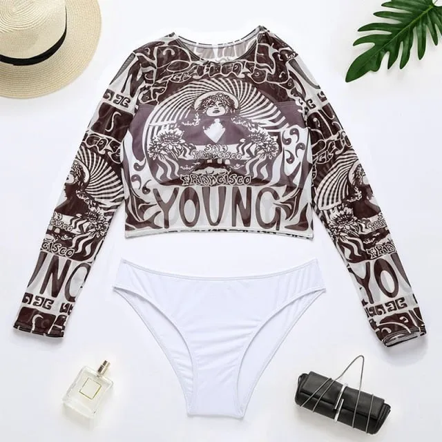 Long Sleeves Crop Tee