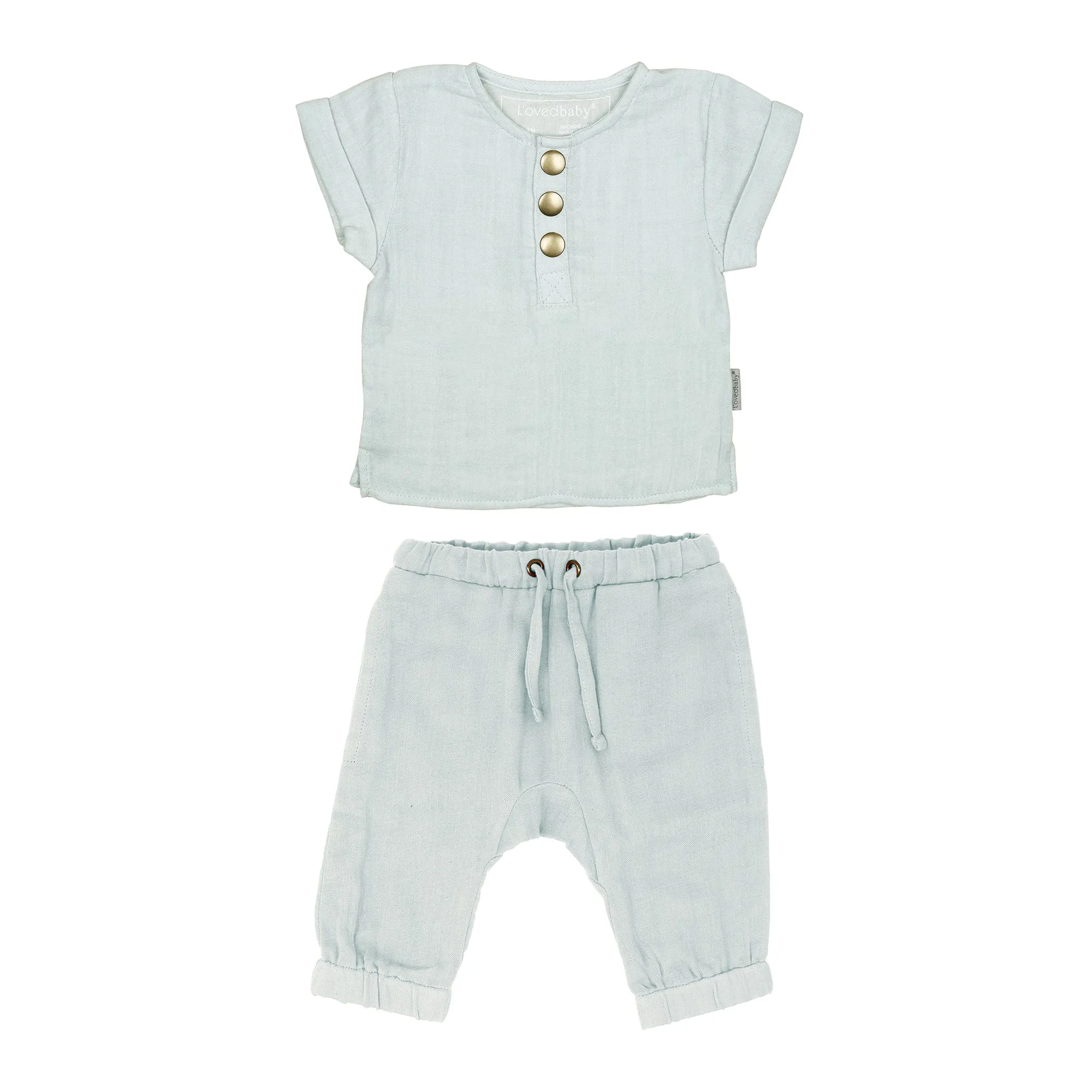 L'ovedbaby Organic Muslin Tee & Harem Pant Set