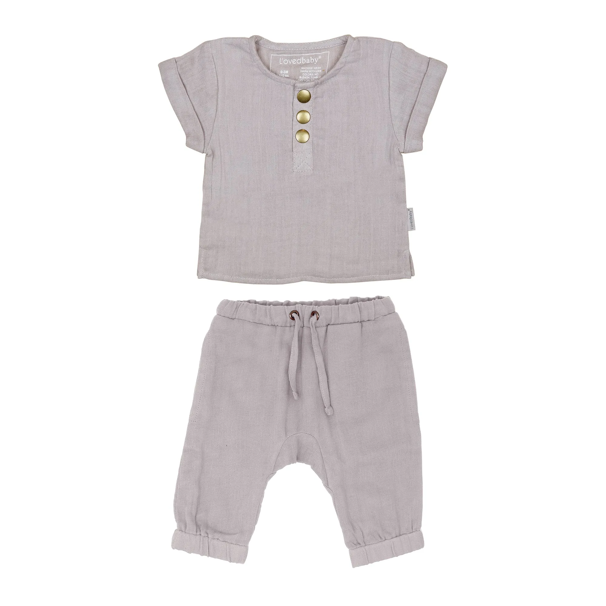 L'ovedbaby Organic Muslin Tee & Harem Pant Set