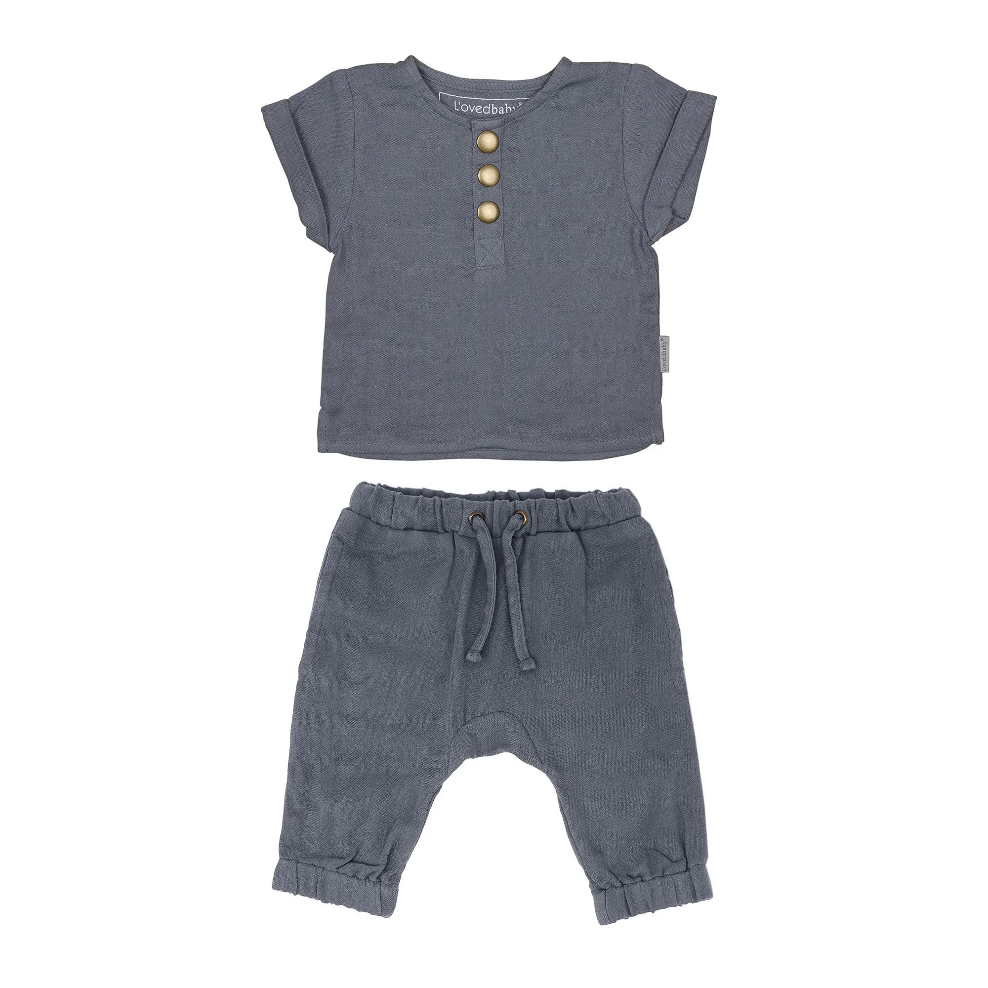 L'ovedbaby Organic Muslin Tee & Harem Pant Set
