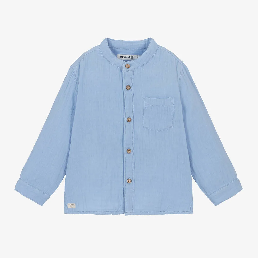 Mayoral Baby Boy Buttondown Cloud Shirt