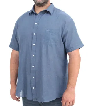 Mens Short Sleeve Linen Shirt