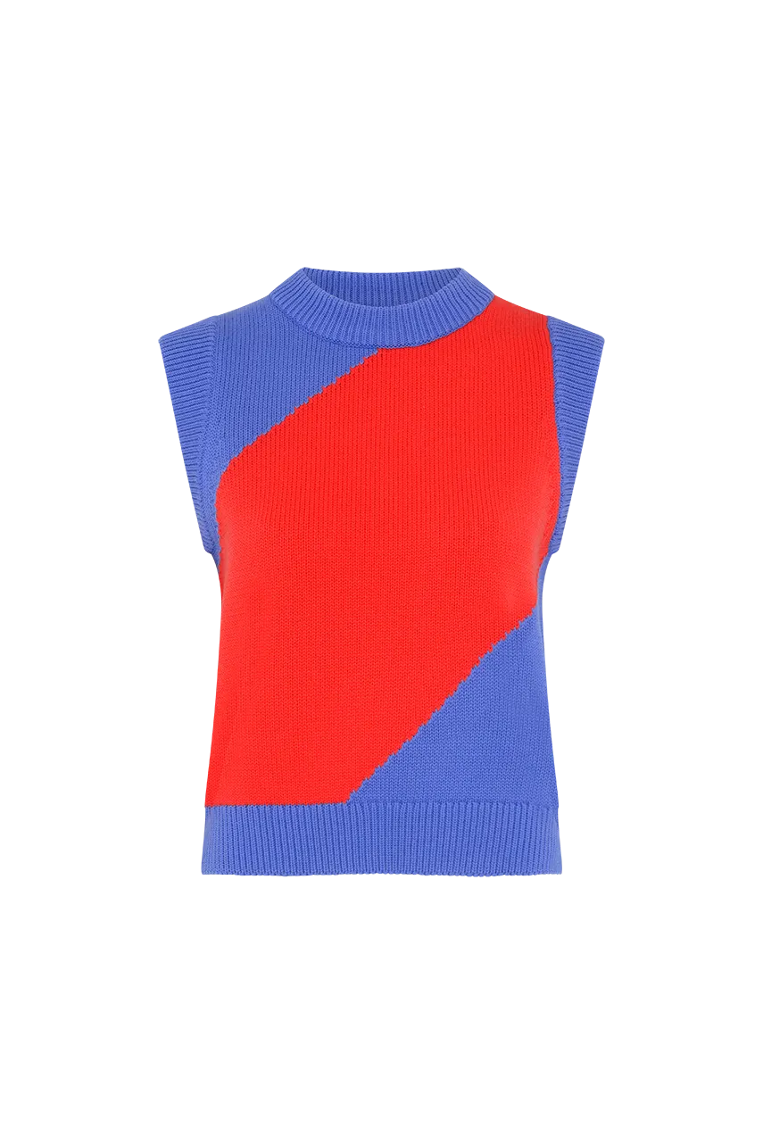 Milana Striped Knit Vest