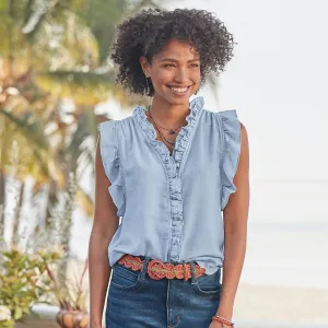 Milla Chambray Top