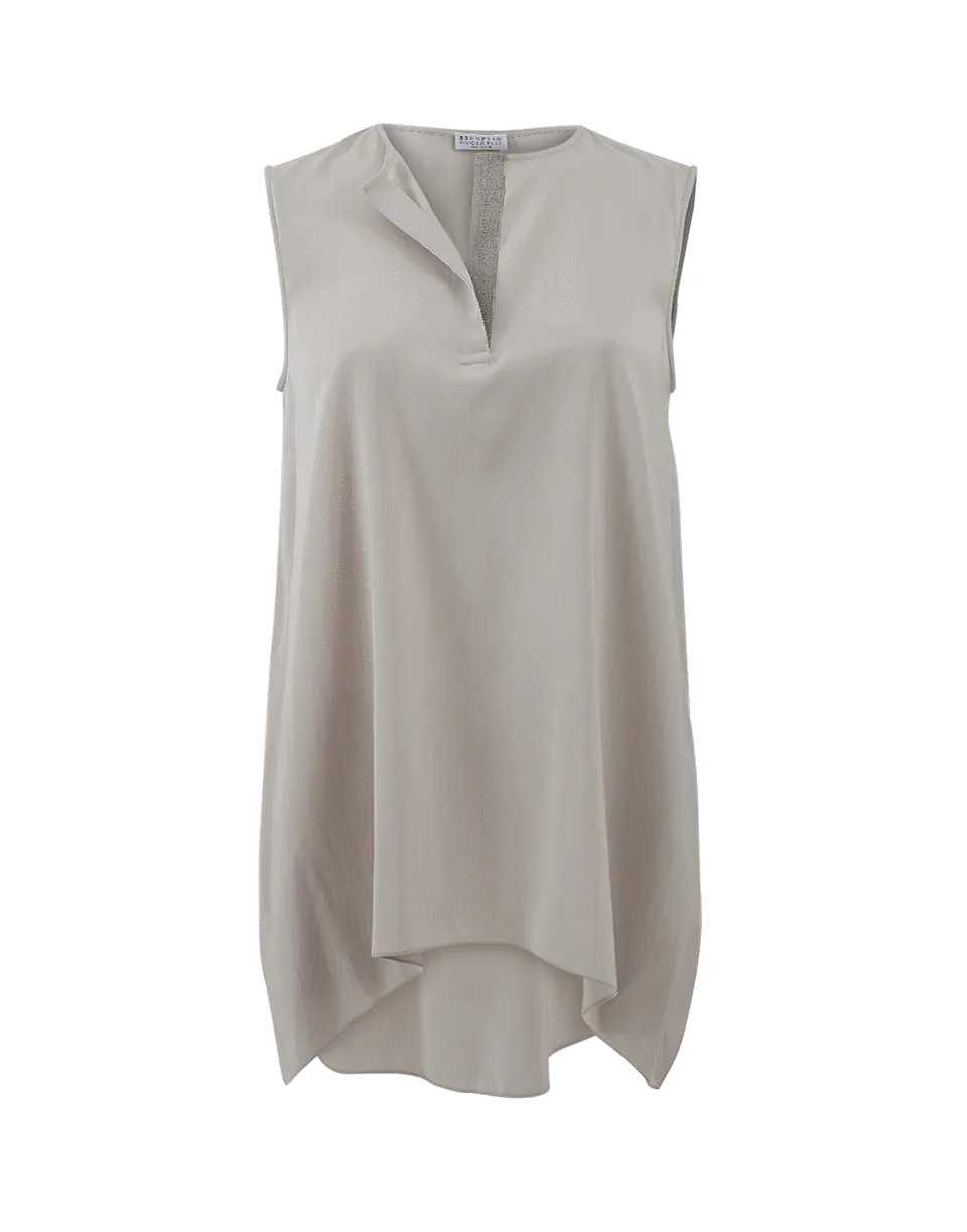 Monili Placket Parachute Top
