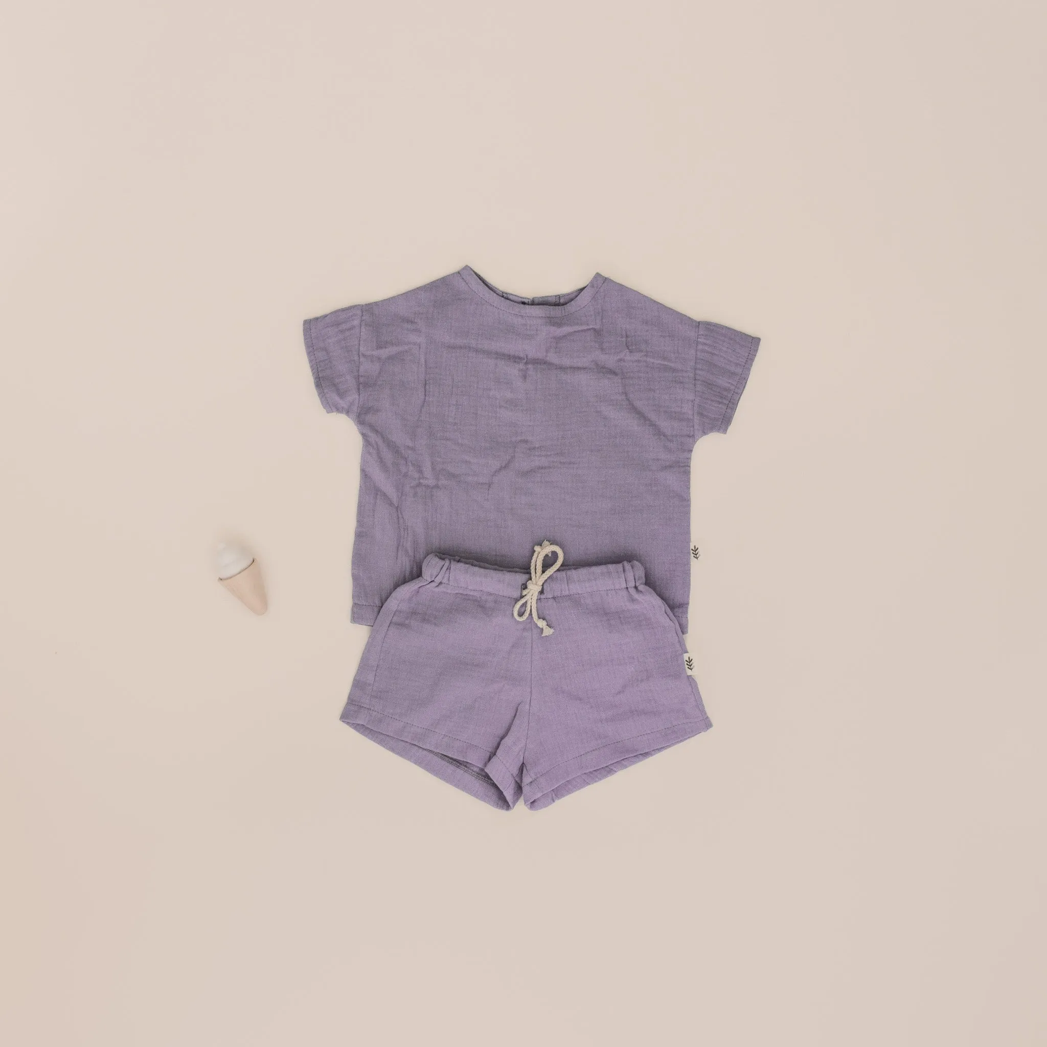 Muslin T-shirt  - Lavender Fog