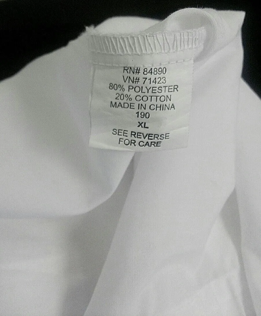 New- Haband Guayabera White Fashion Shirt- size XL