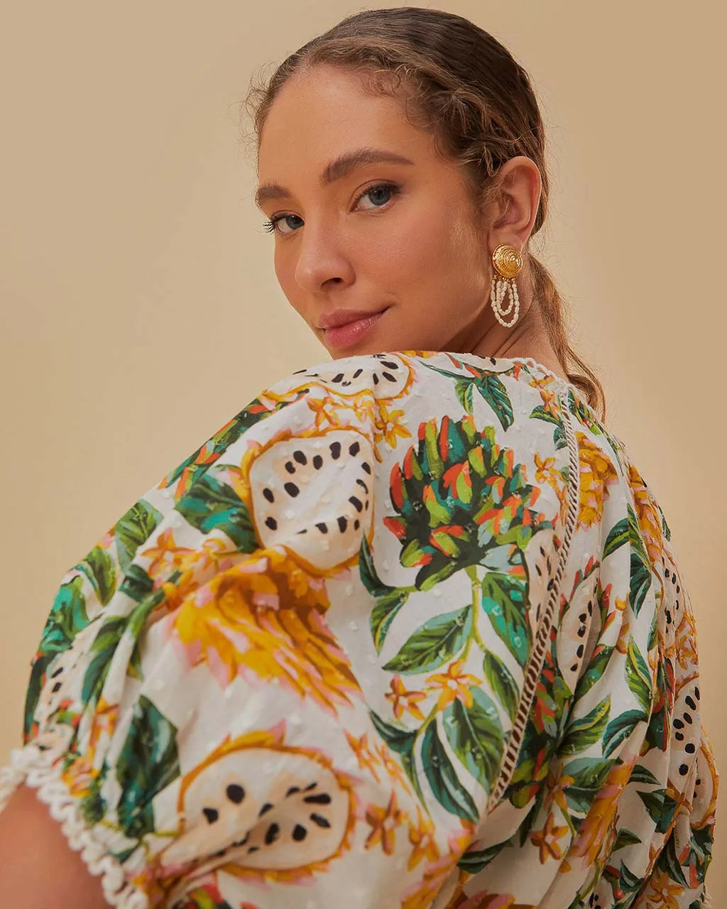 Off-White Biriba Cropped Blouse