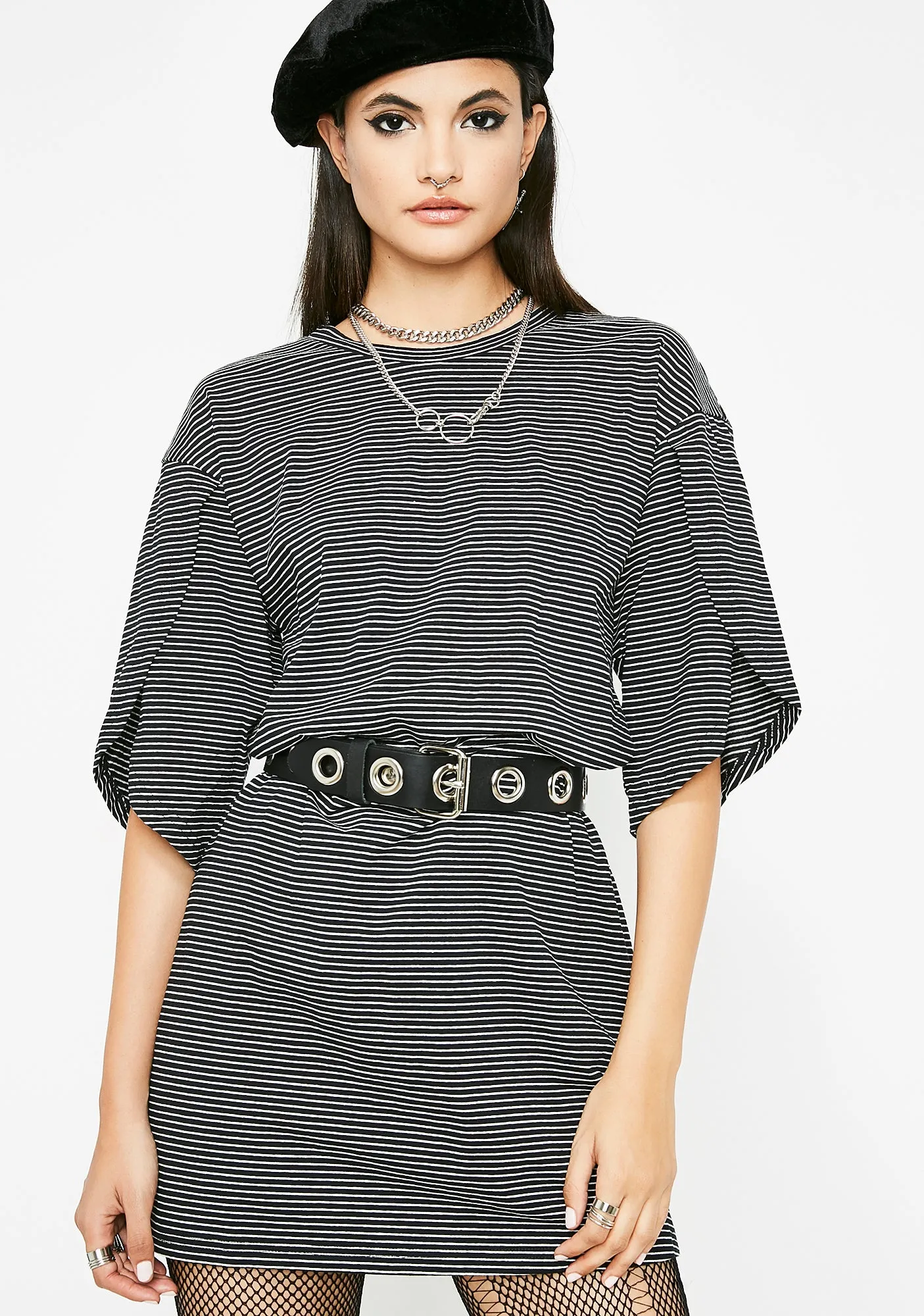 Onyx Sitting Front Row Tee Dress