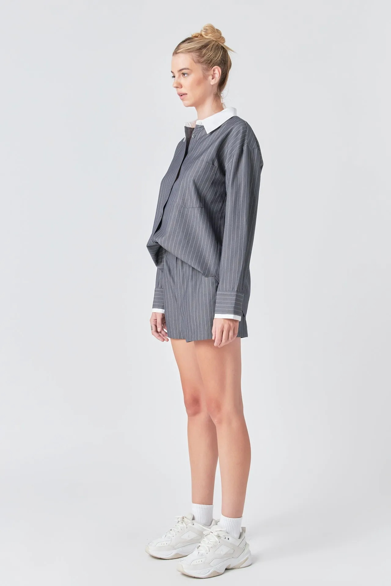 Oversized Pinstripe Shirt