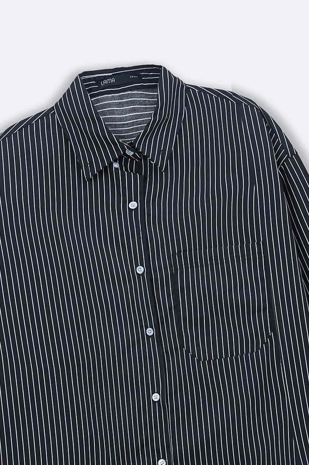 OVERSIZED STRIPED BUTTON DOWN