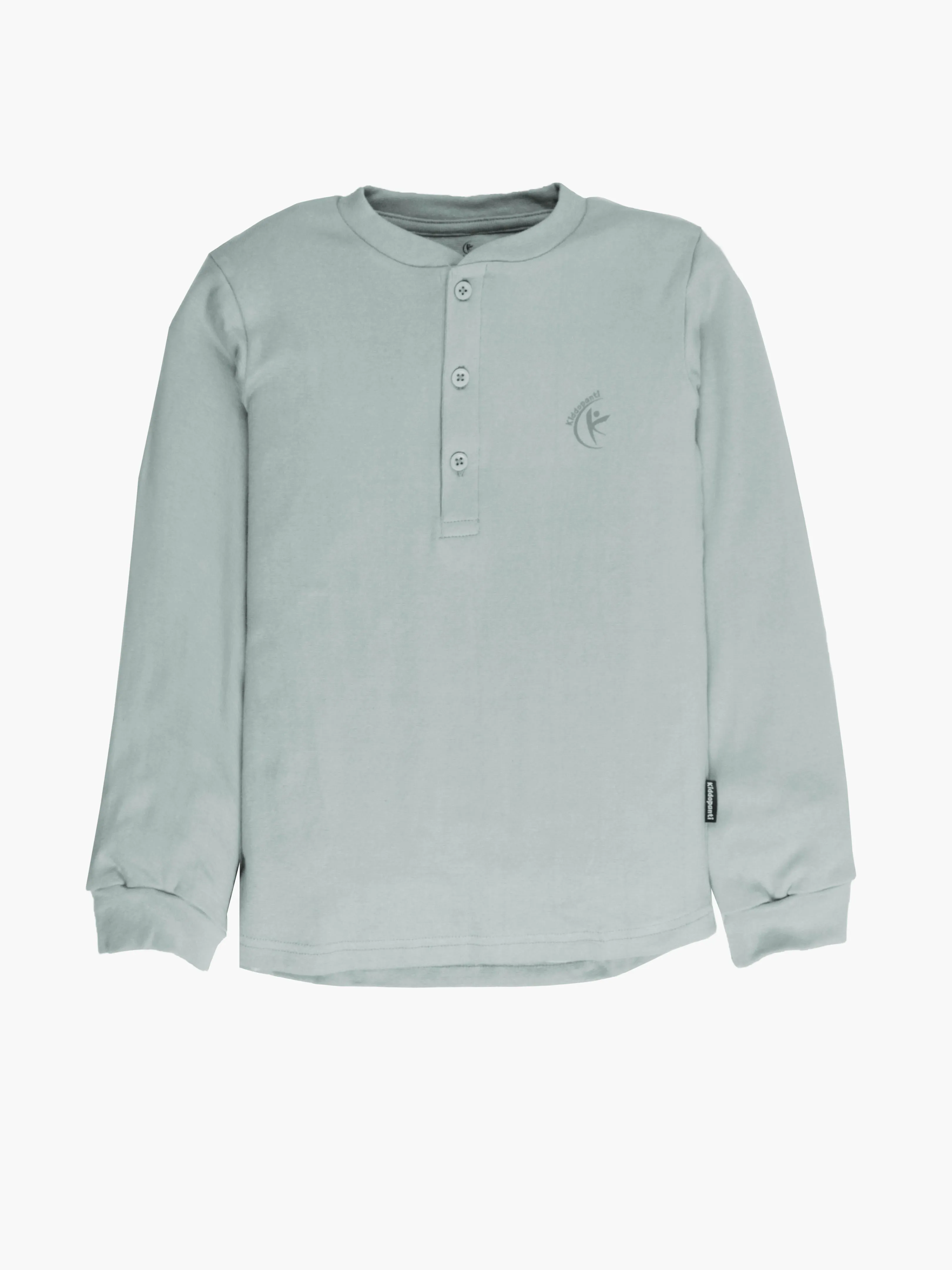 Pack of 2 Cotton Full Sleeves Solid Henley Neck Unisex Tee