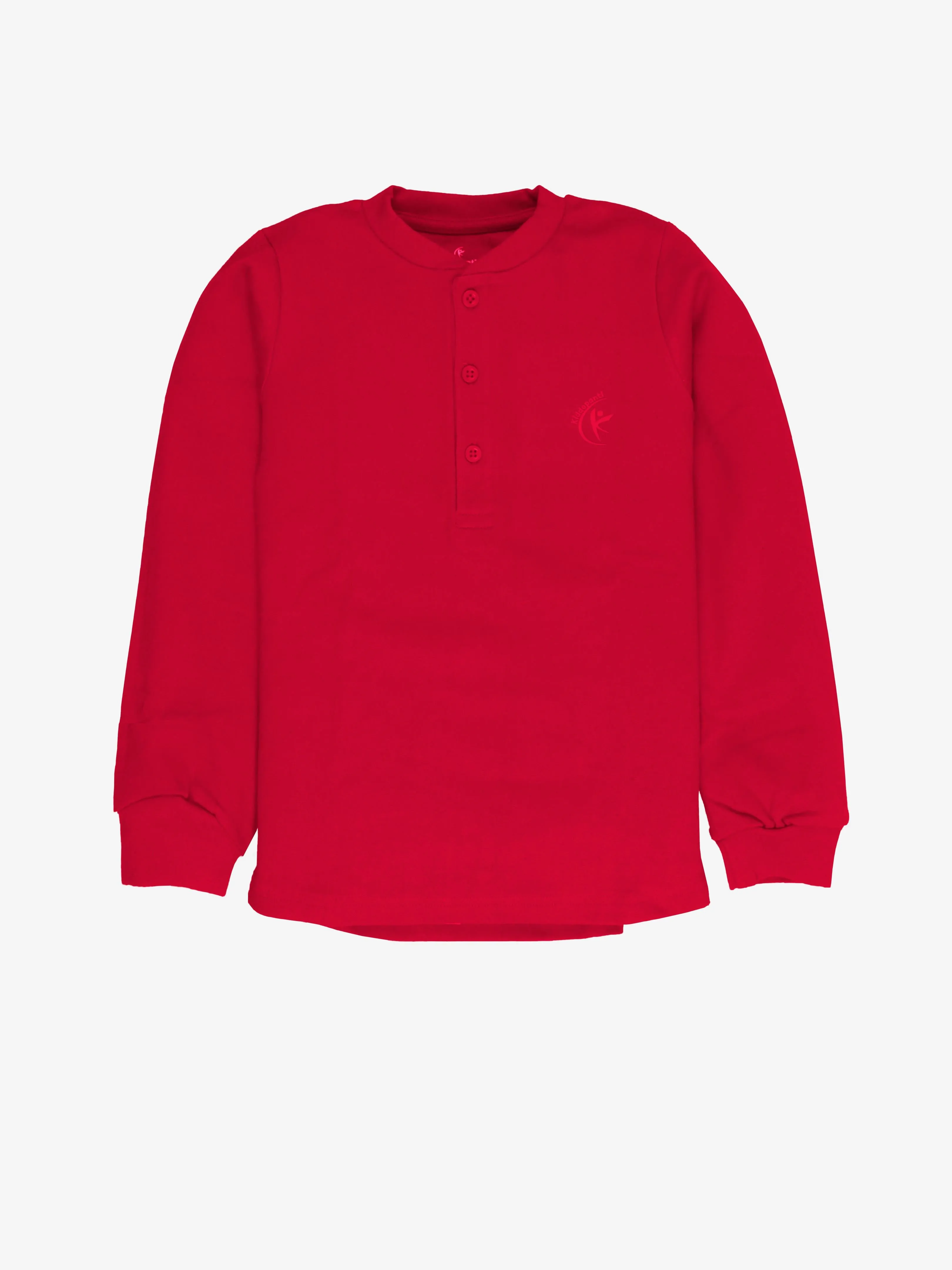Pack of 2 Cotton Full Sleeves Solid Henley Neck Unisex Tee