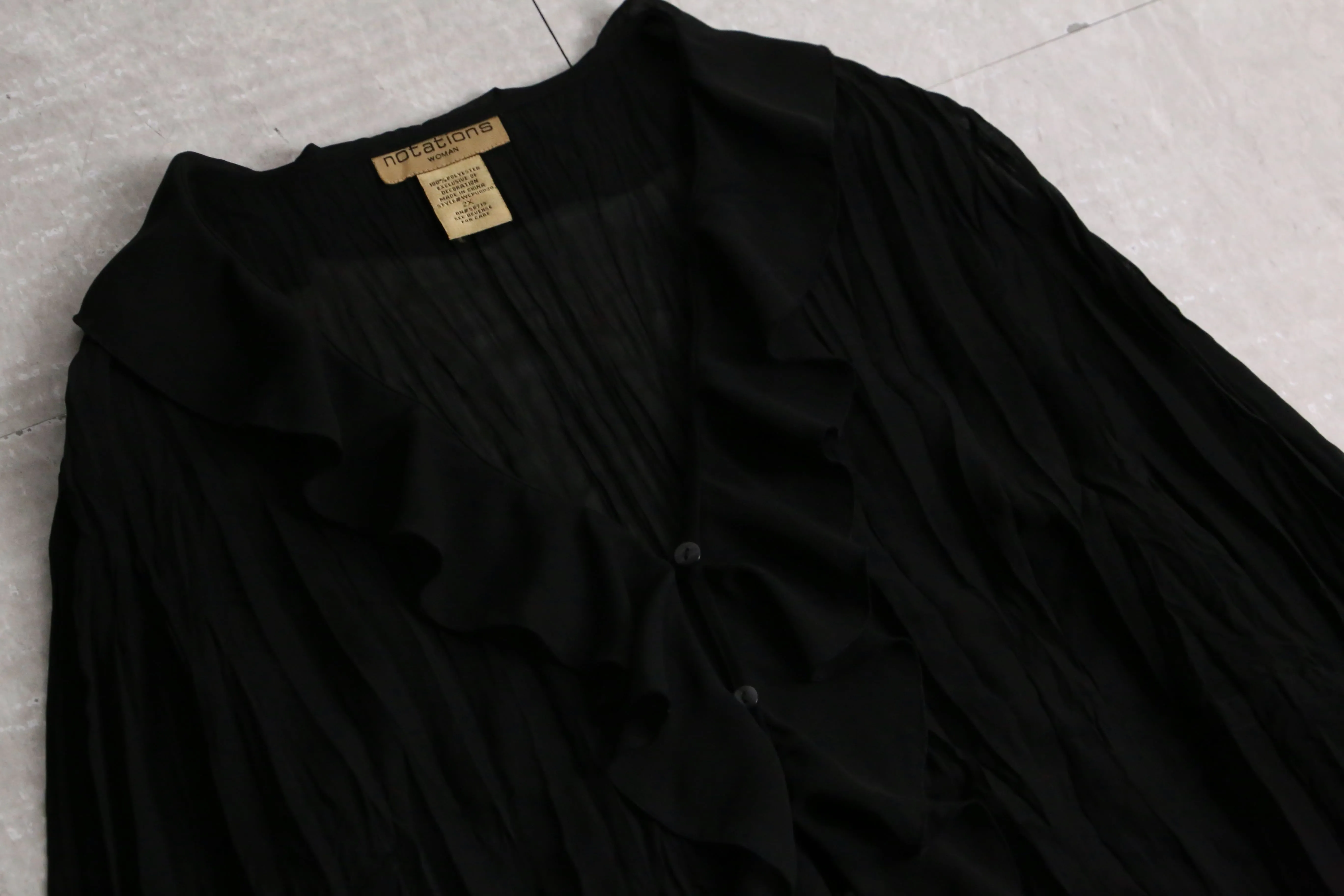 pleats×frill×lace sheer pull