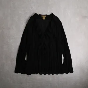 pleats×frill×lace sheer pull